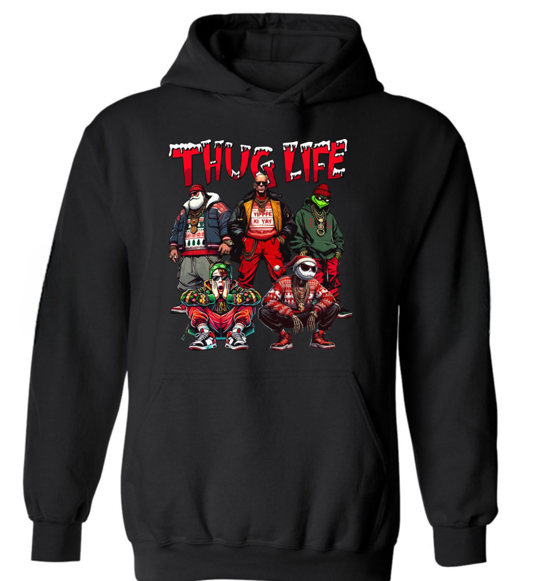 THUG LIFE SANTA HOODIE