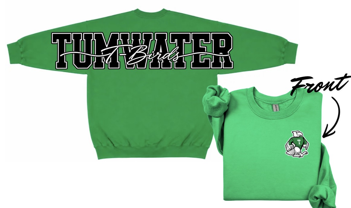 Tumwater T-Birds crewneck with big back print