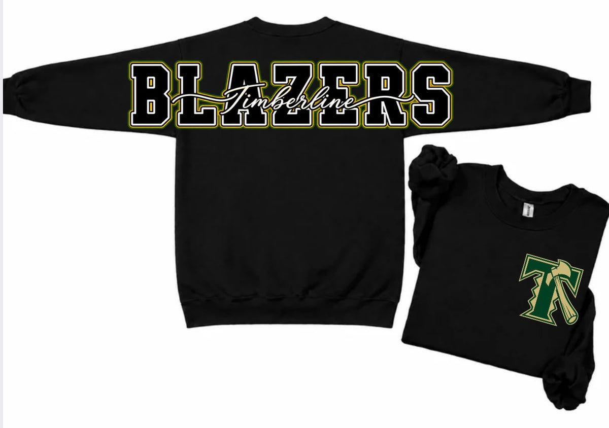 Timberline Blazers crewneck with big back print