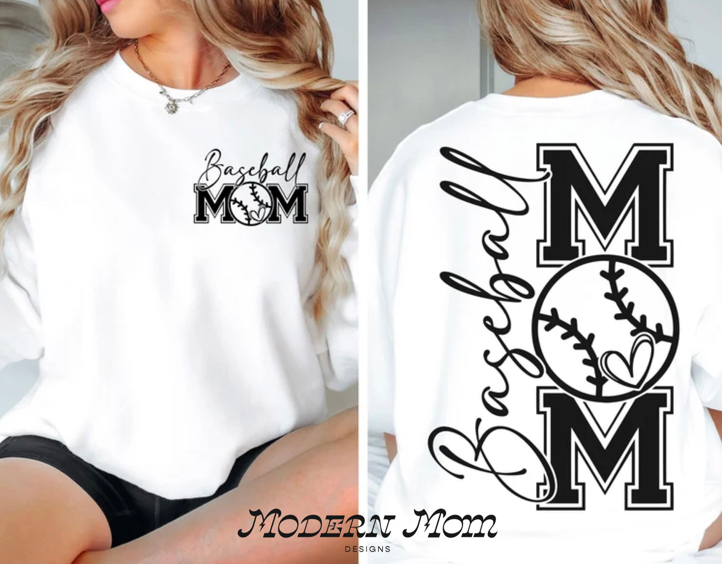 Baseball mom double sided