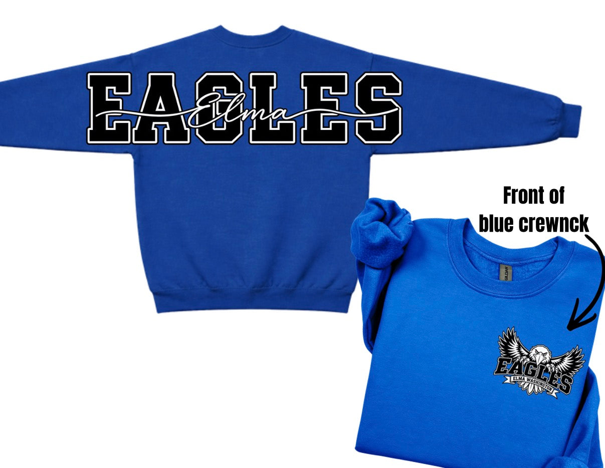 Elma Eagles crewneck with big back print