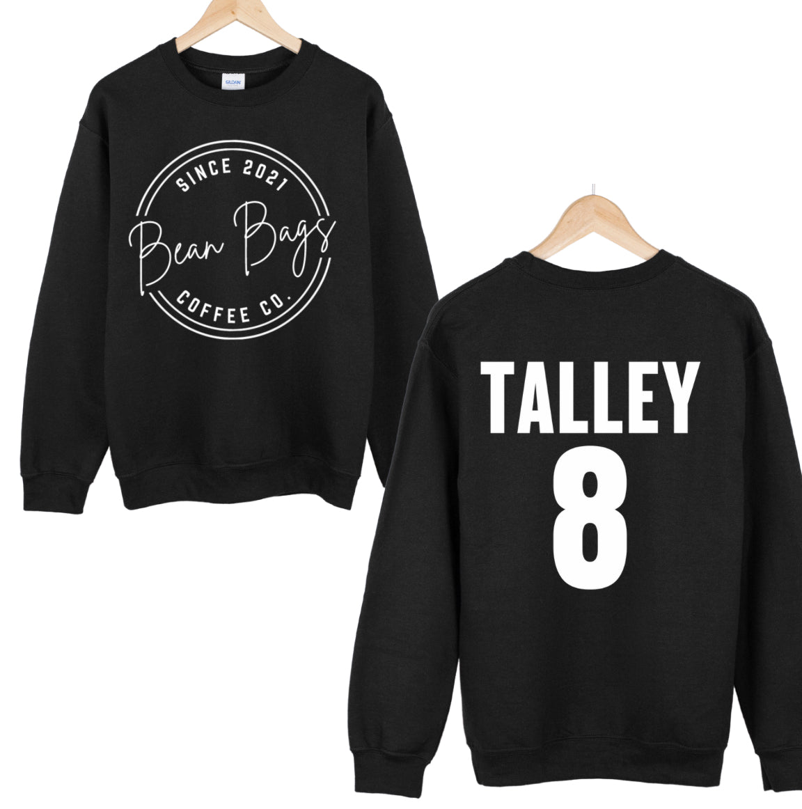 Bean bags custom T-BALL crewneck (adult unisex)