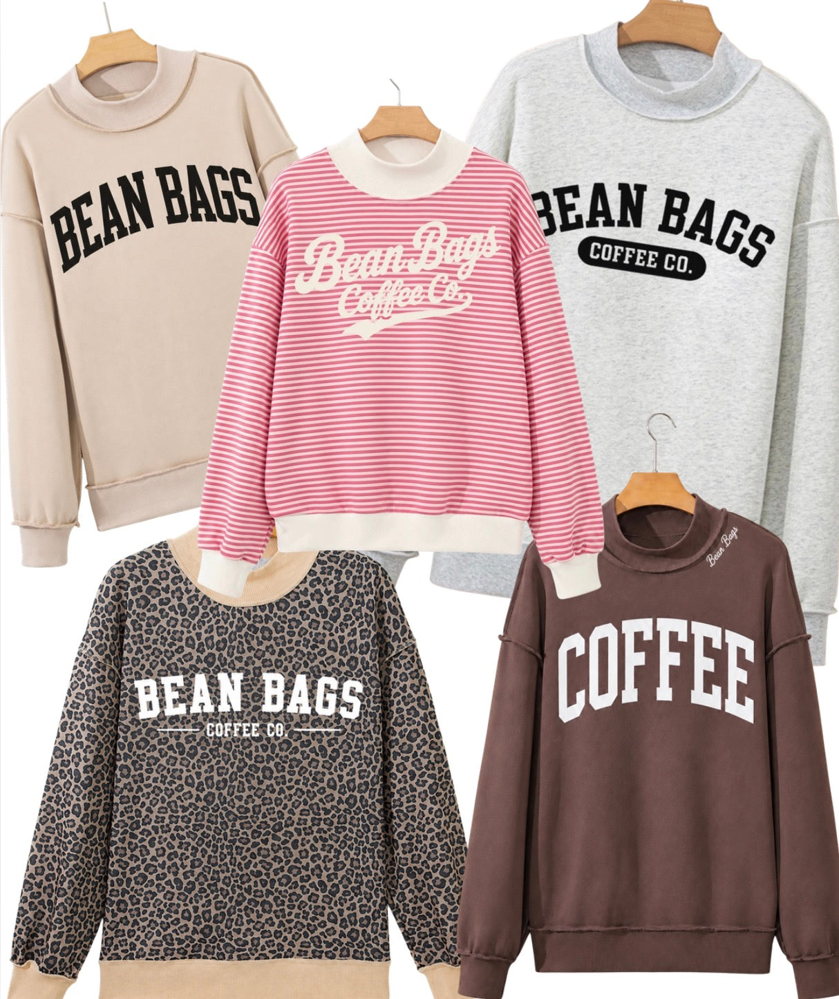 Bean Bags Coffee Co. EXCLUSIVE mock neck