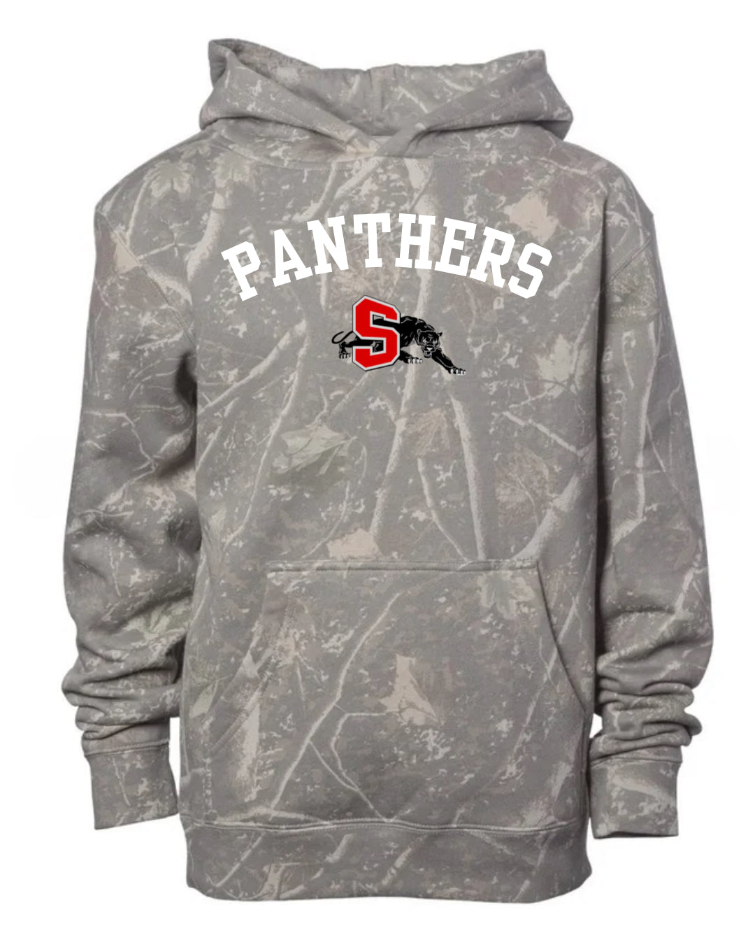 Panthers deadwood camo hoodie (youth & adult-no drawstrings)