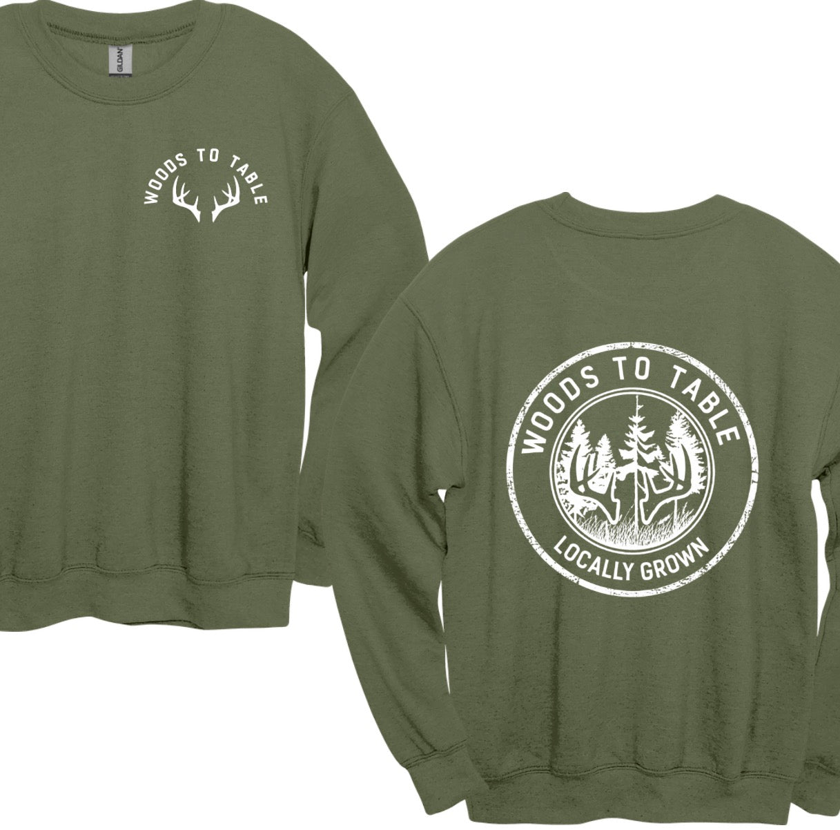 Woods to table (tee shirt, crewneck or hoodie)