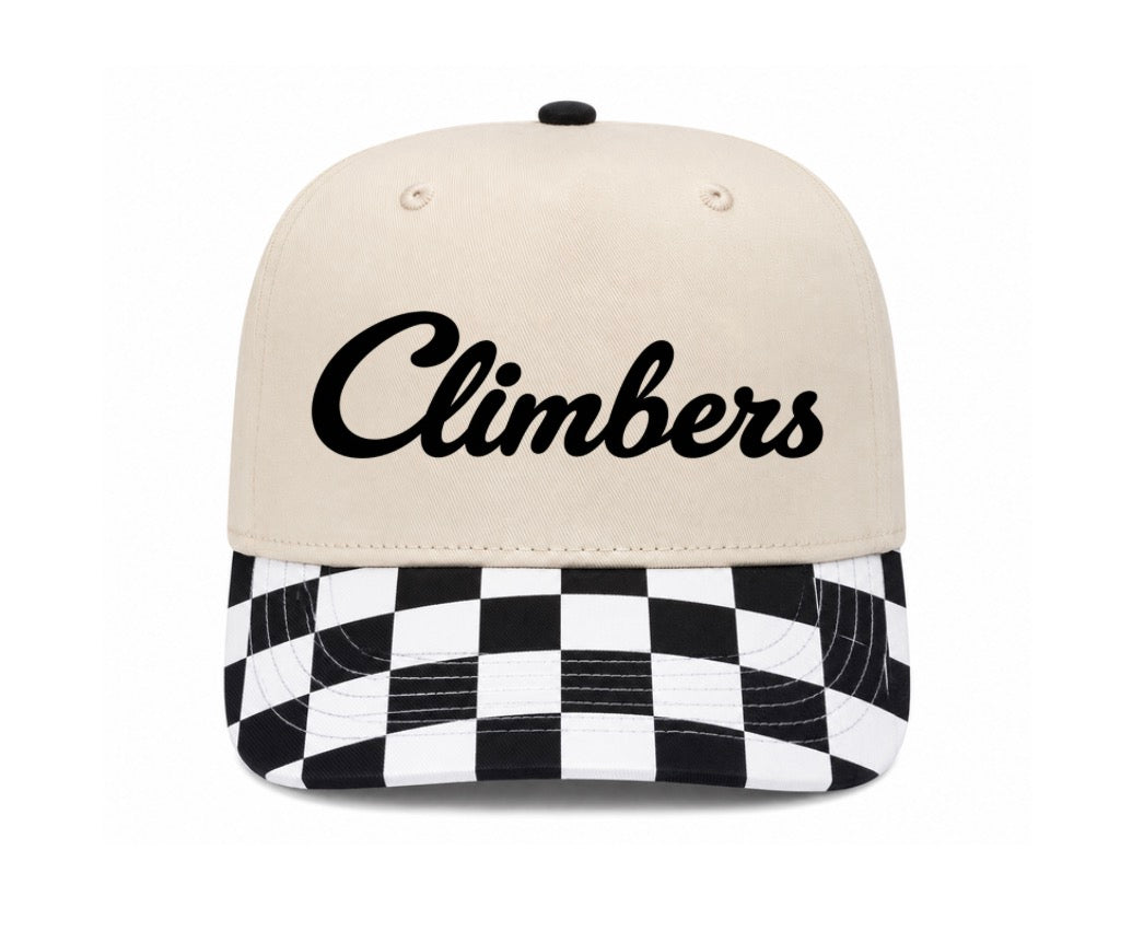 Climbers checkered hat (screen print)