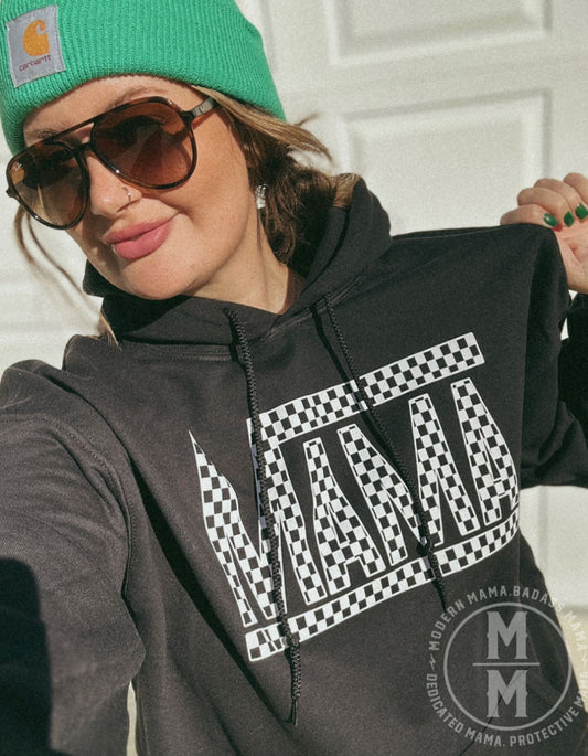 Mama checkered (crewneck or hoodie)