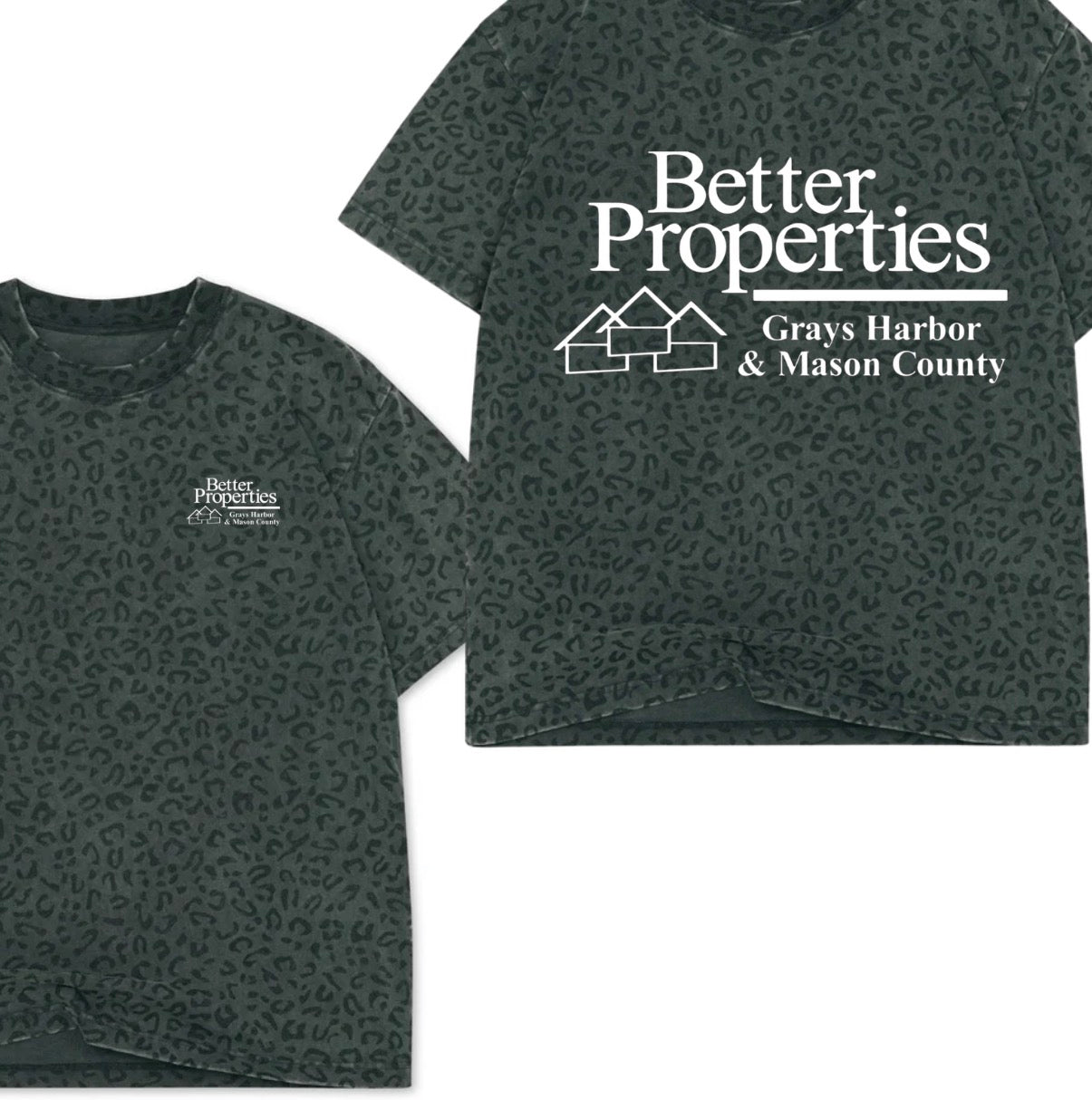 Better properties GH & MASON Black Leopard tees
