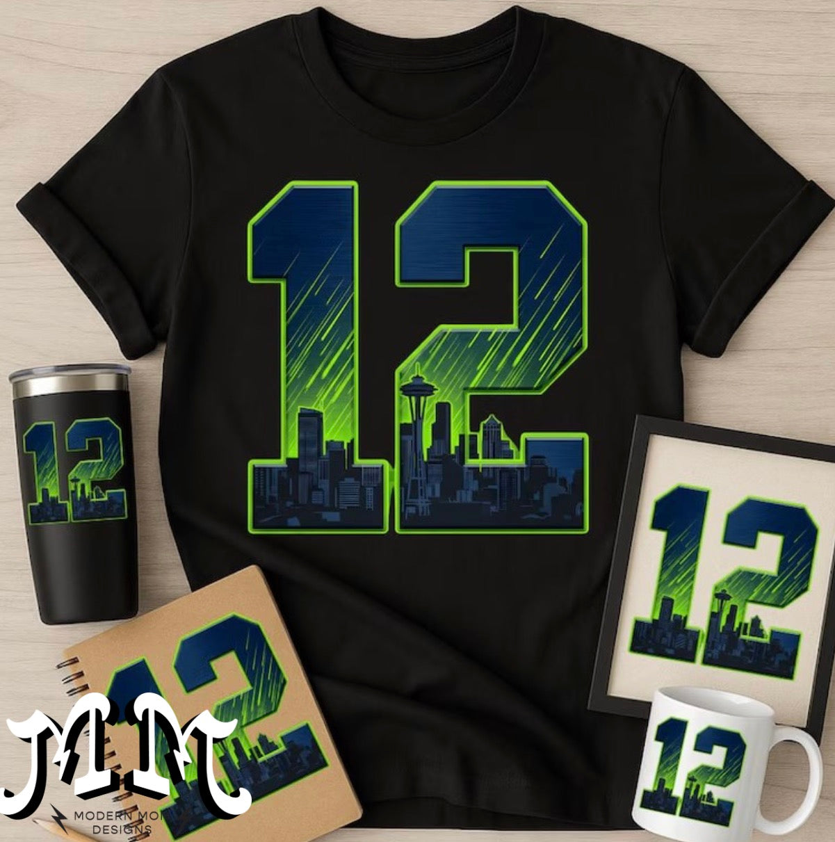 12 (tee, crewneck or hoodie)