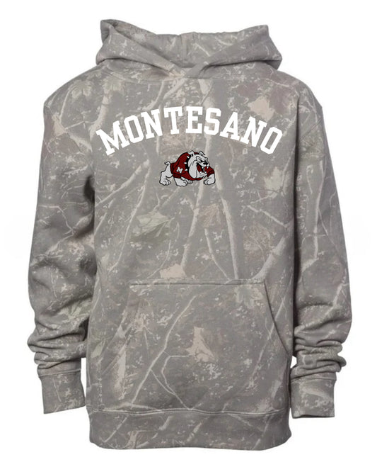 Montesano bulldogs deadwood camo hoodie (youth & adult-no drawstrings)