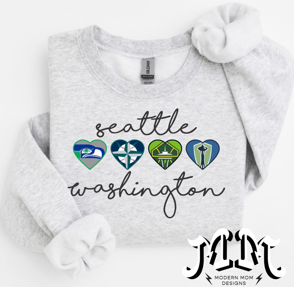 Seattle WA (tee, crewneck or hoodie)