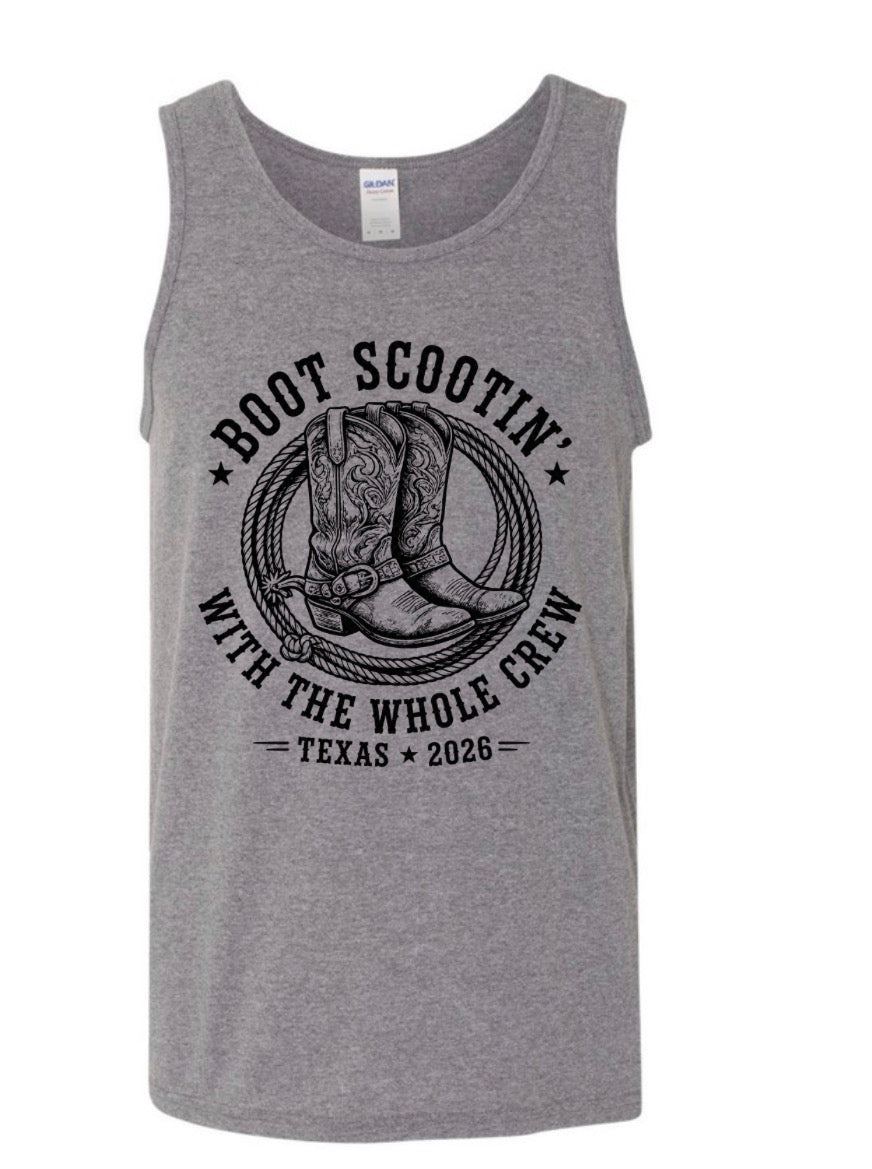 Boot scootin tank top
