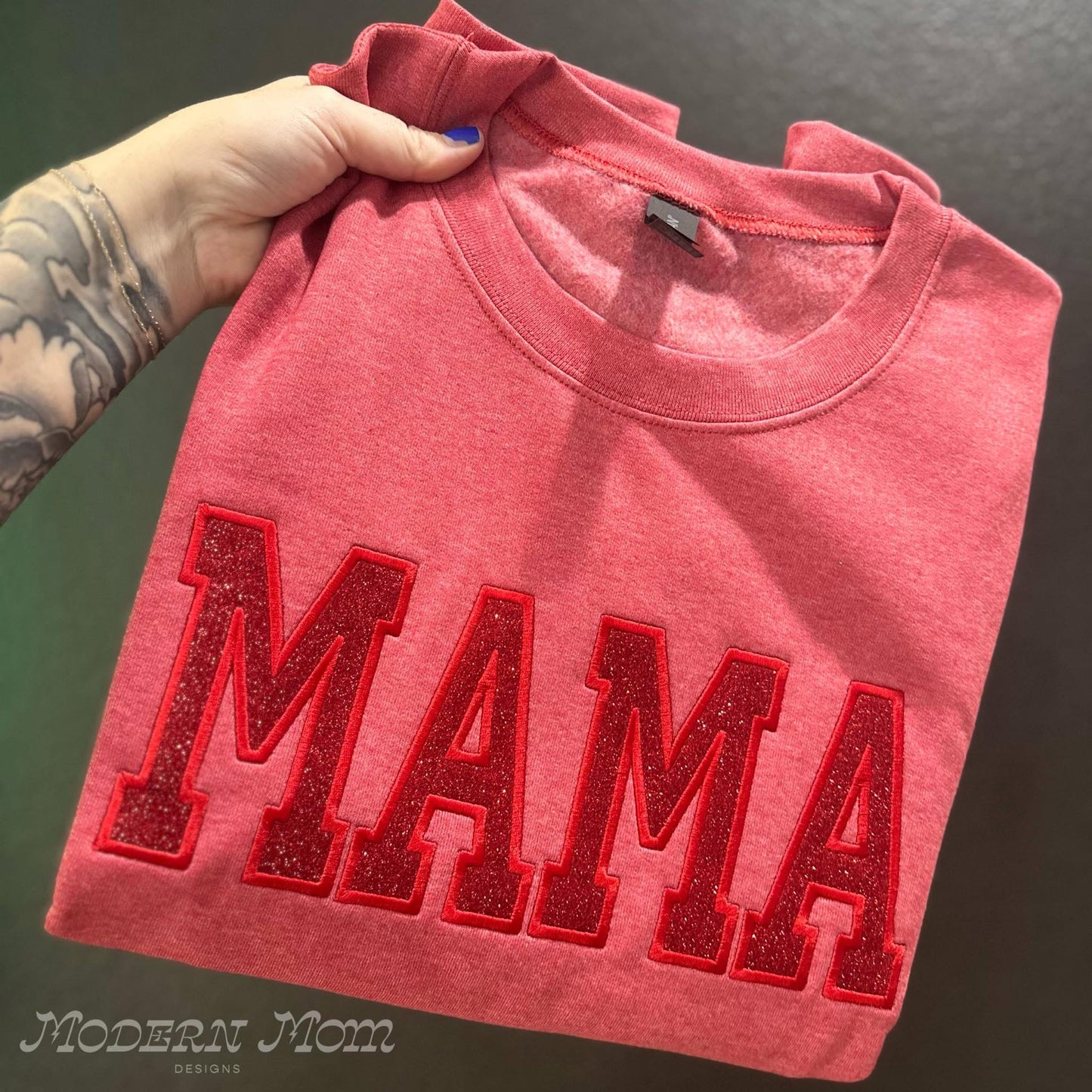 GLITTER CUSTOM (ANY NAME) CREWNECK EMBROIDERED CREWNECK (PLEASE ALLOW 15 business days for these to ship)