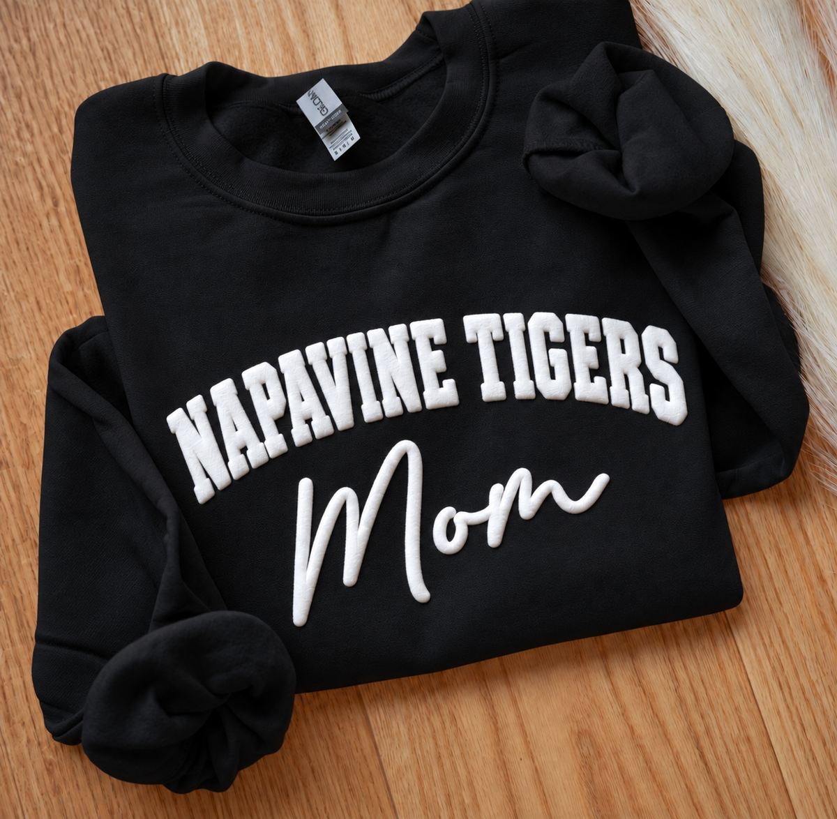 Napavine Tigers MOM puff crewneck or hoodie