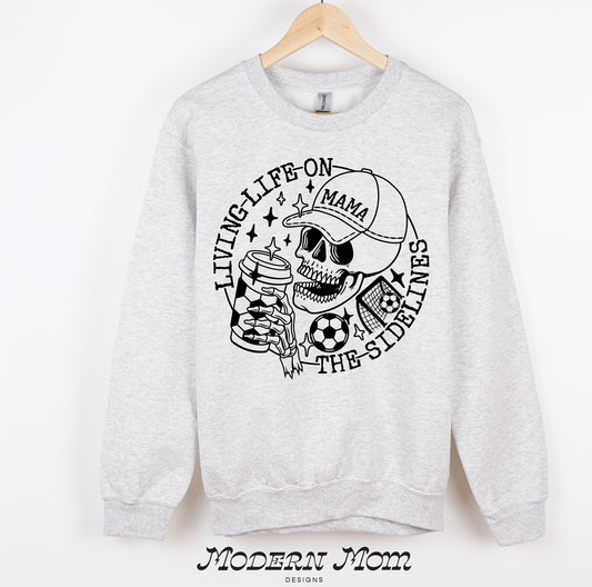 living life on the sidelines(soccer)