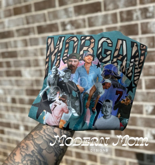 Morgan Wallen collage-tee, crewneck or hoodie