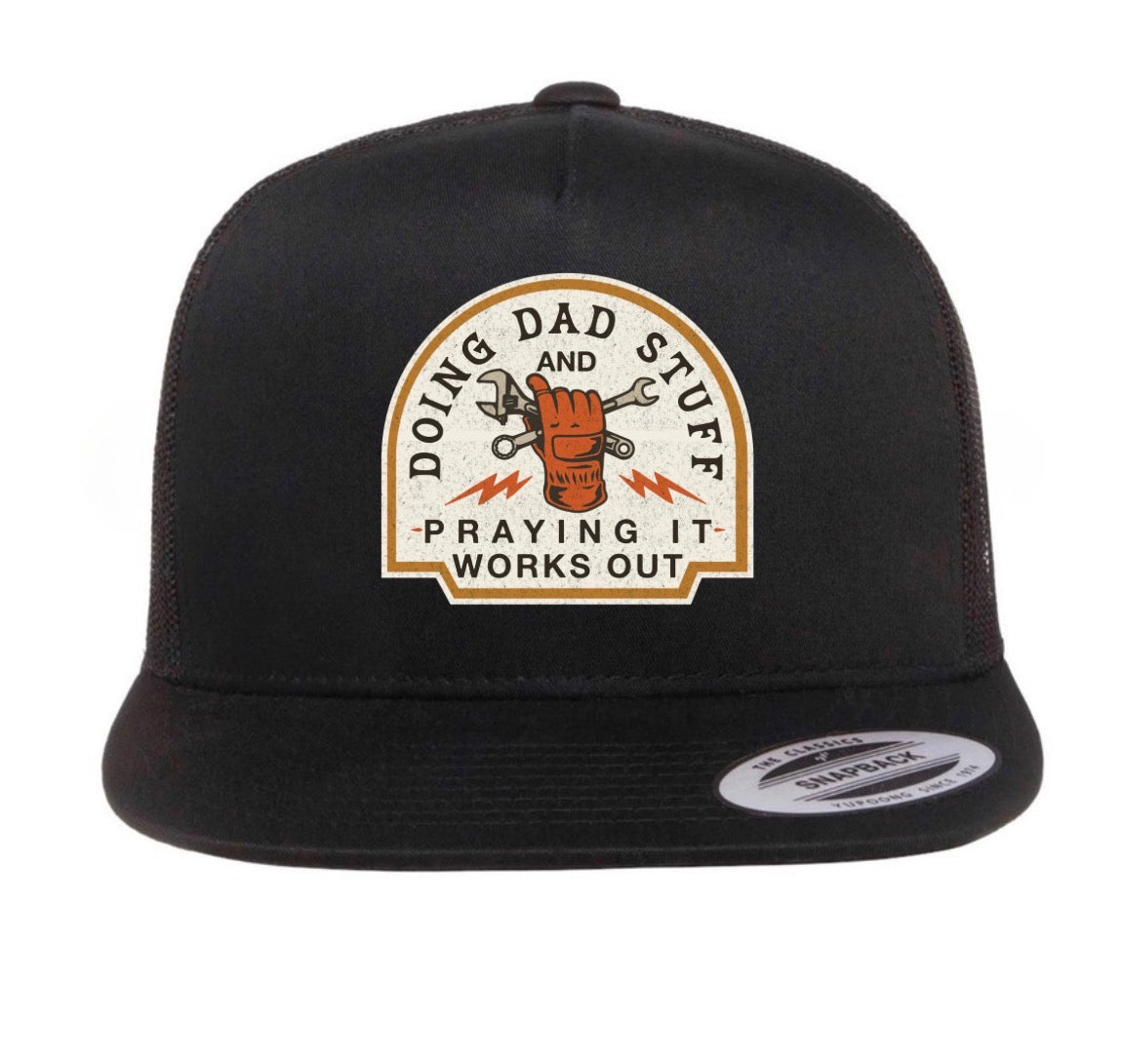 Doing dad stuff -flat bill or 5panel trucker
