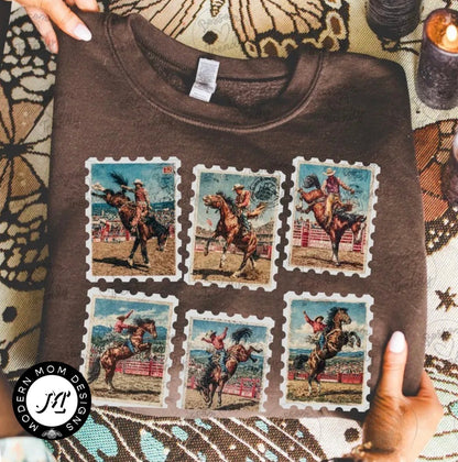 Western stamp (tee shirt, crewneck or hoodie)