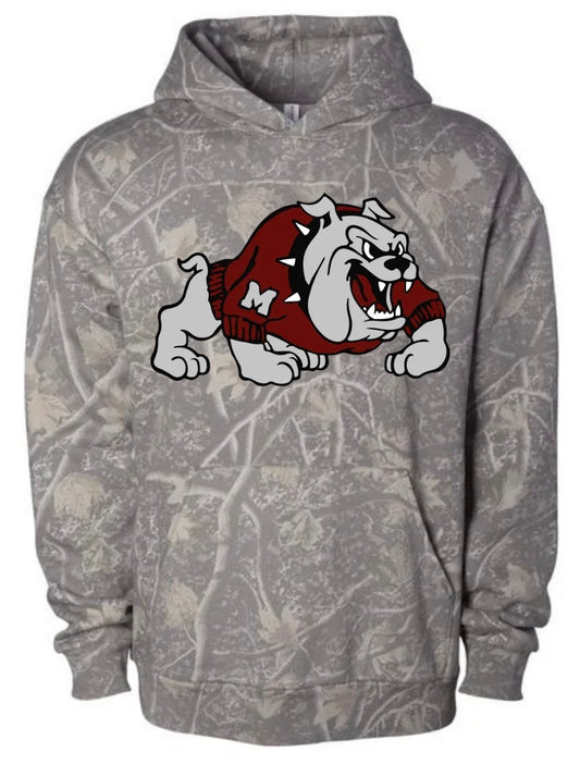 MONTE BULLDOGS deadwood camo hoodie (youth & adult)