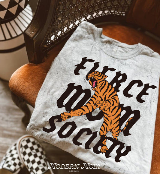 Fierce mom society colorblast tee