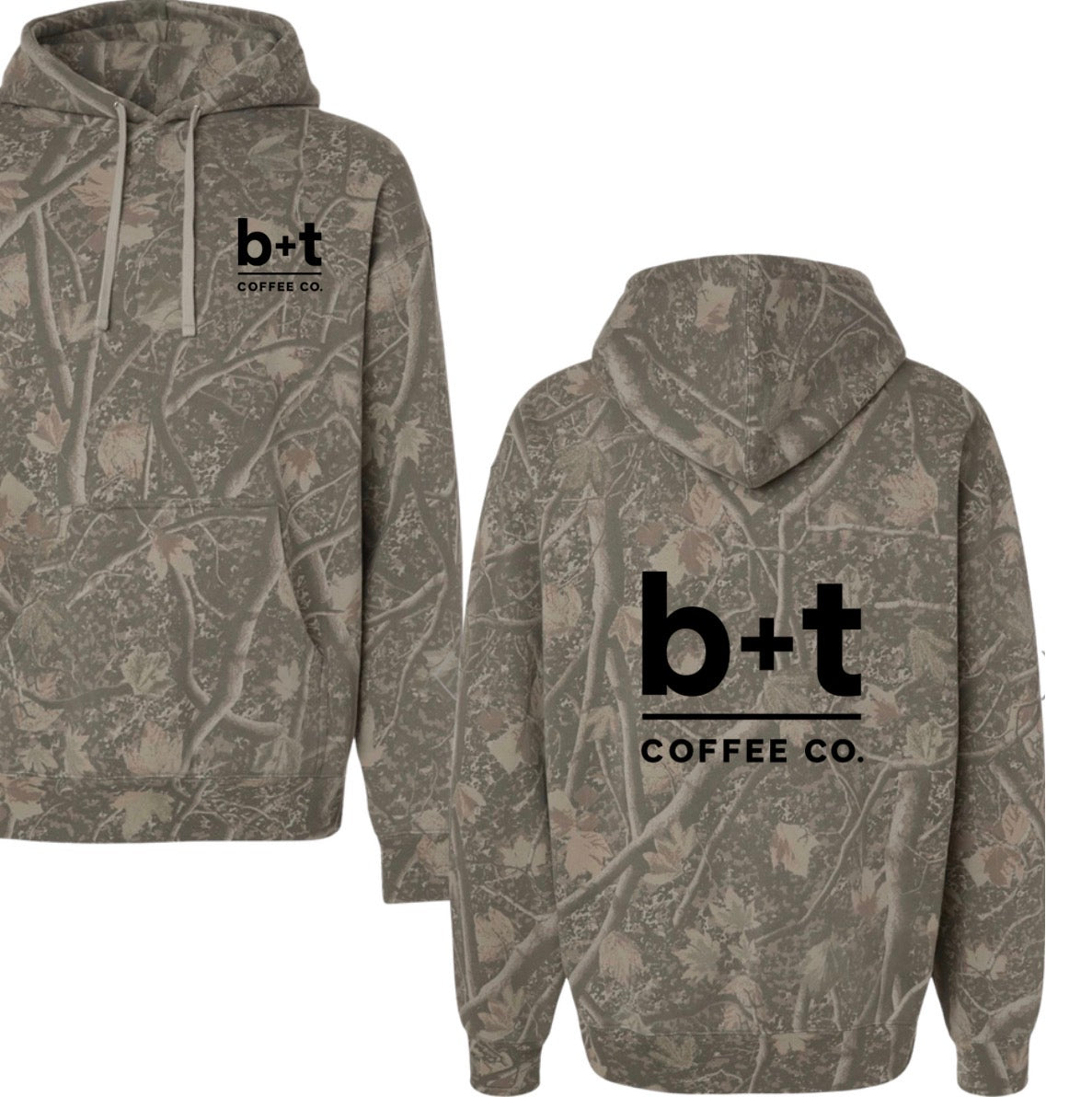 B+t camo hoodie