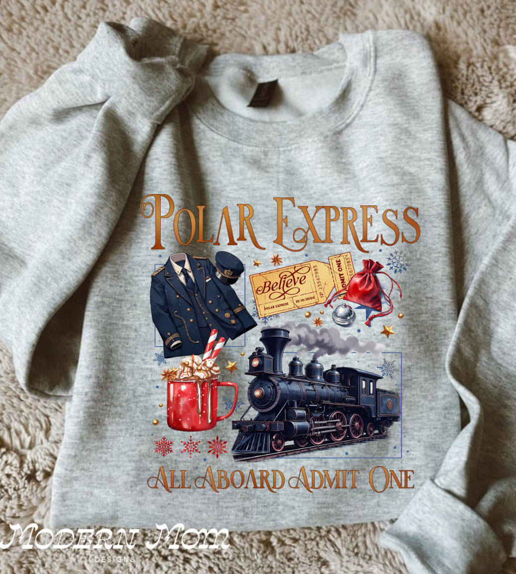 Polar express crewneck