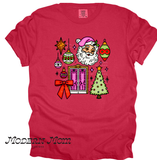 Vintage neon Christmas (tee, crewneck or hoodie)