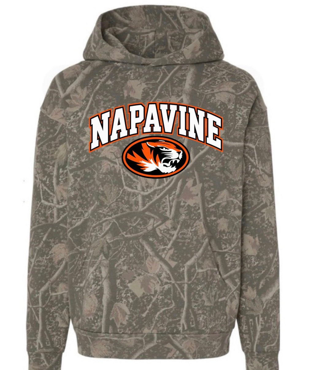 Napavine Tigers deadwood camo hoodie (youth & adult)