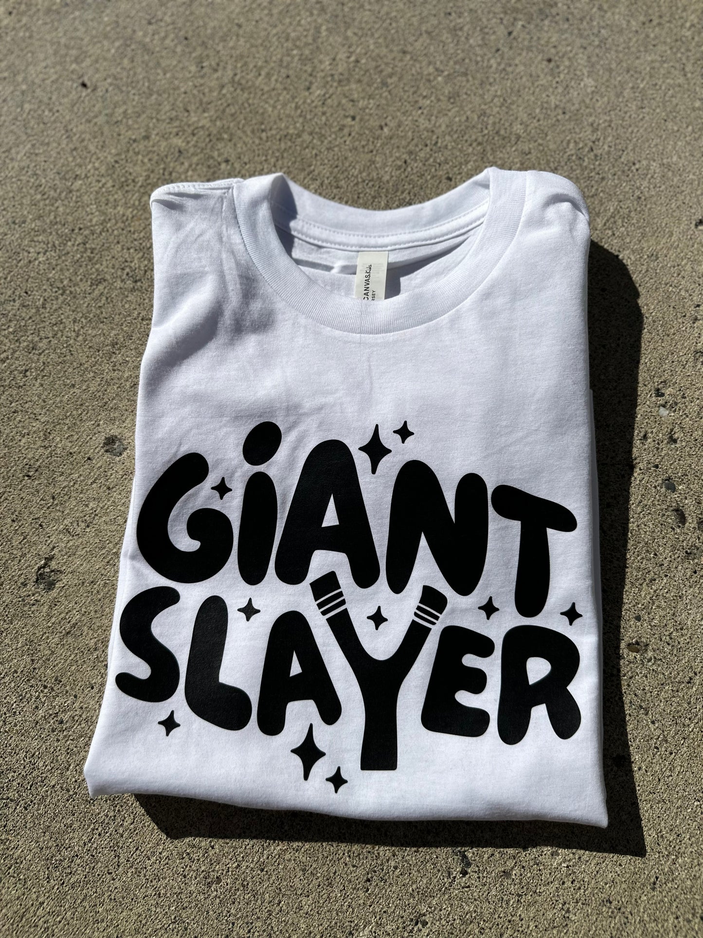 Giant slayer (NB onesie- youth tee shirt)