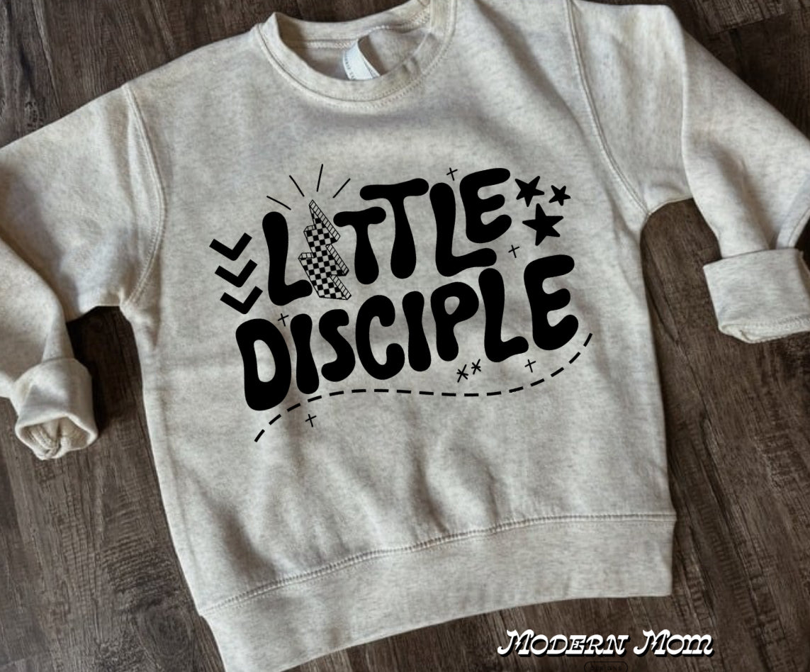 Little deciple oatmeal (2T-youth XL)-tee, crewneck, or hoodie