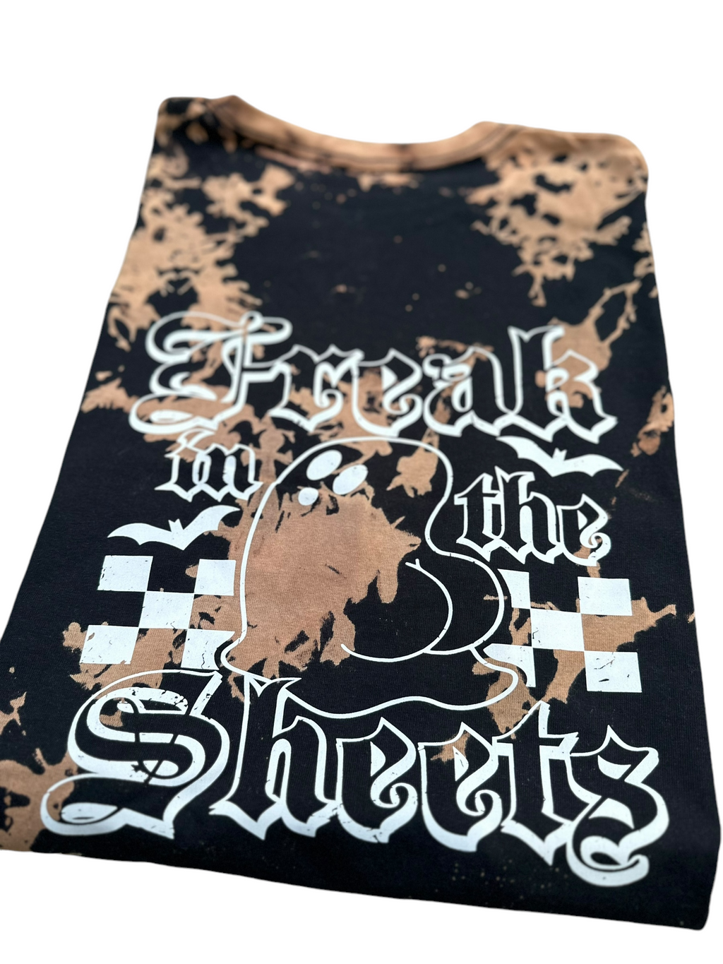 Freak in the sheets bleached tee