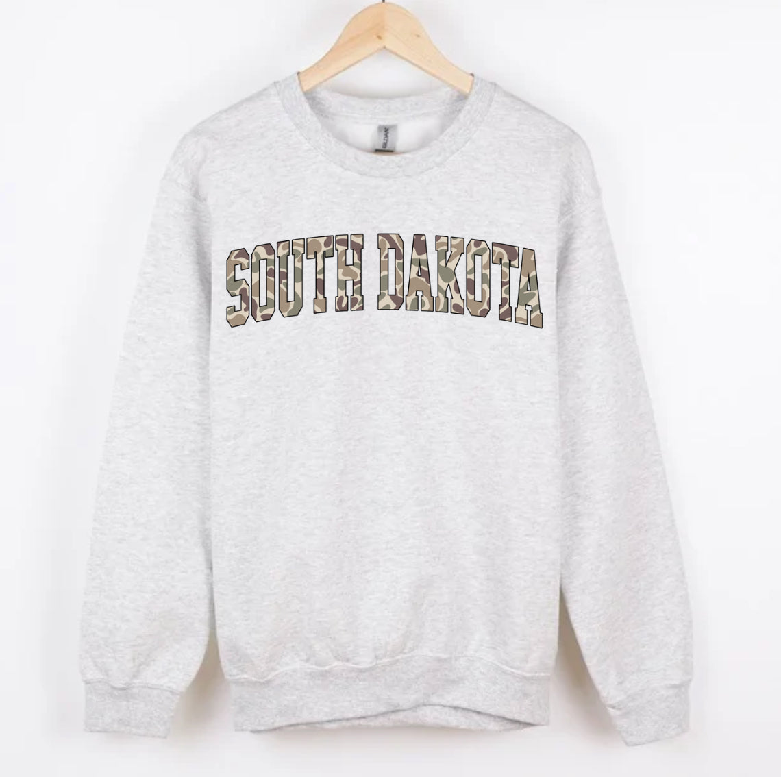 SOUTH DAKOTA duck camo CREWNECK