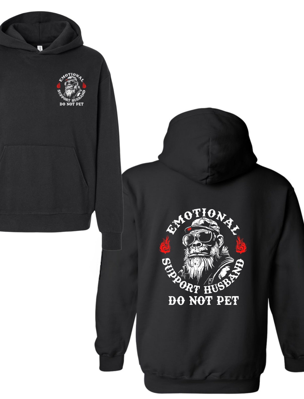 Emotional support husband. Do not pet(tee or hoodie)