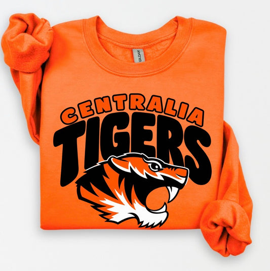 Centrailia Tigers crewneck or hoodie