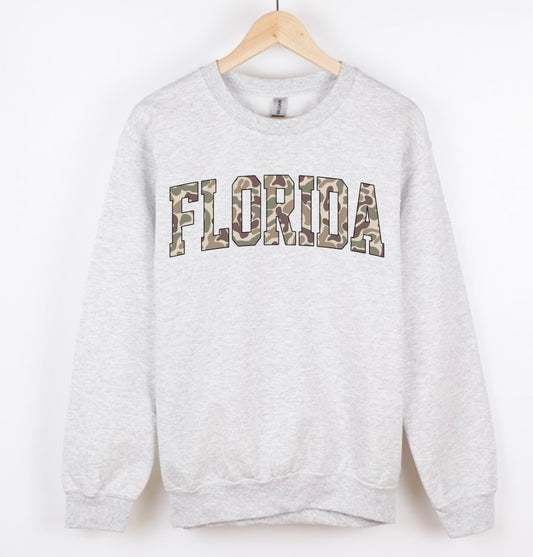 FLORIDA duck camo CREWNECK