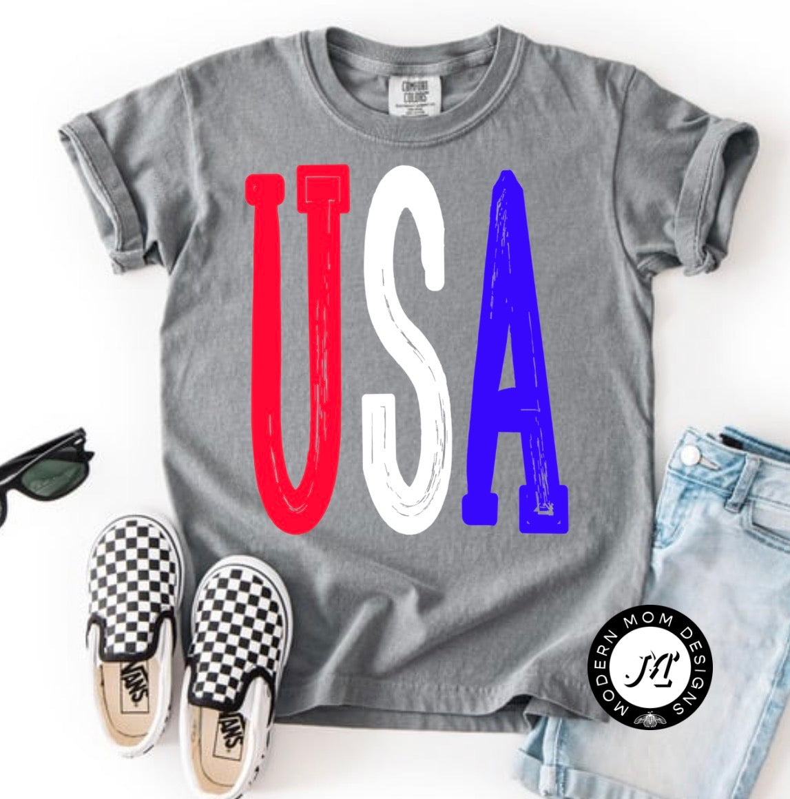 USA-oversized letters (toddler-youth XL)