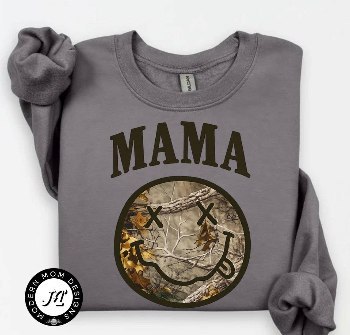 Mama camo crewneck