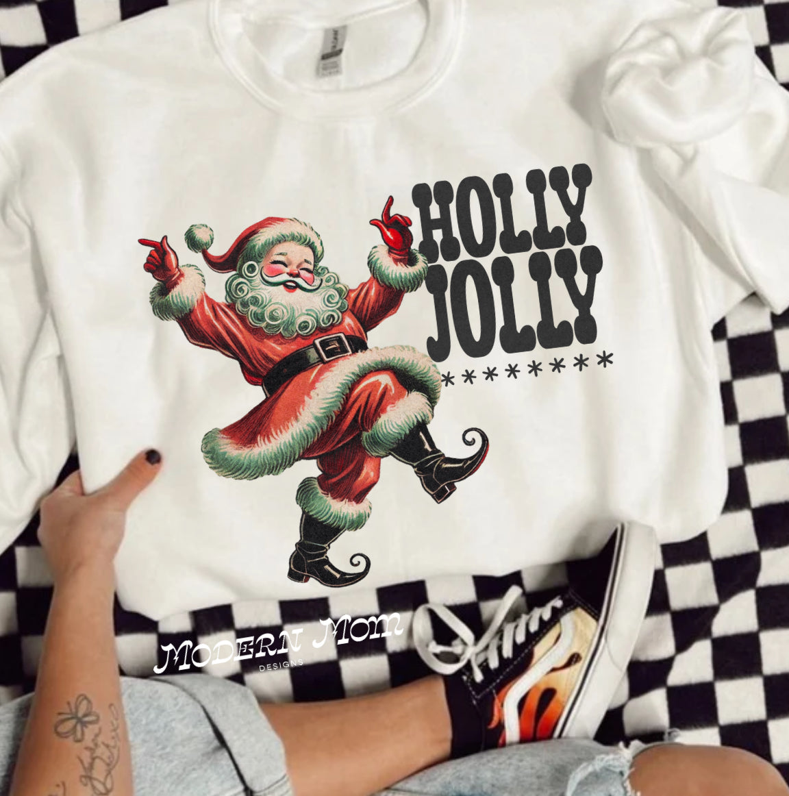 Holly jolly (tee, crewneck or hoodie )