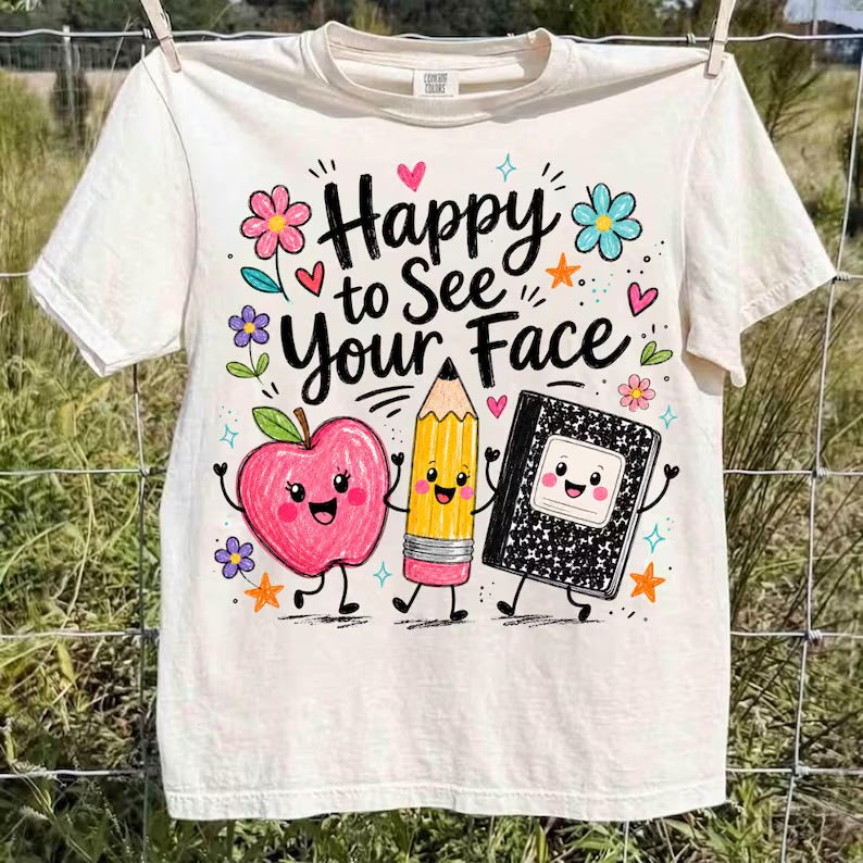 happy to see your face (multiple options)