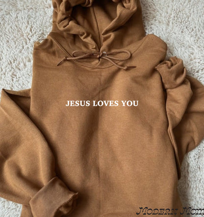 Jesus loves you golden pecan(tee, crewneck & hoodie)