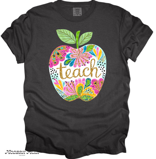 Teach cute apple