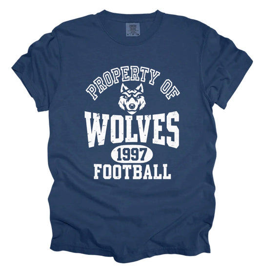Property of Wolves football Black Hills Wolves tee shirt (adult)