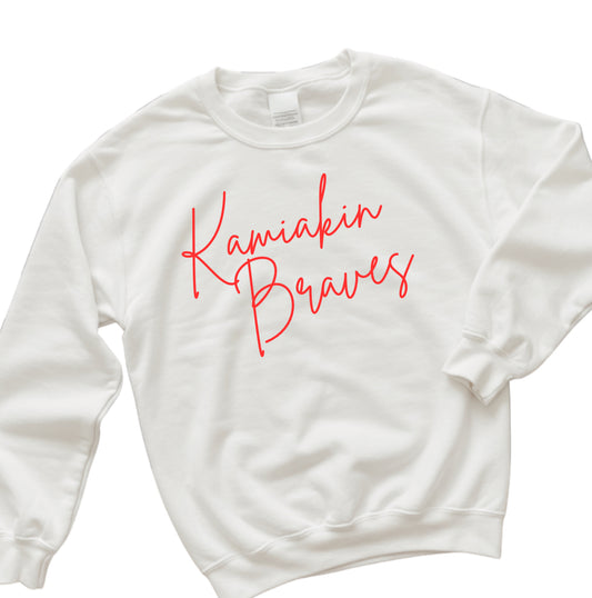 CUSTOM: Kamiakin Braves Small Bella+Canvas crewneck