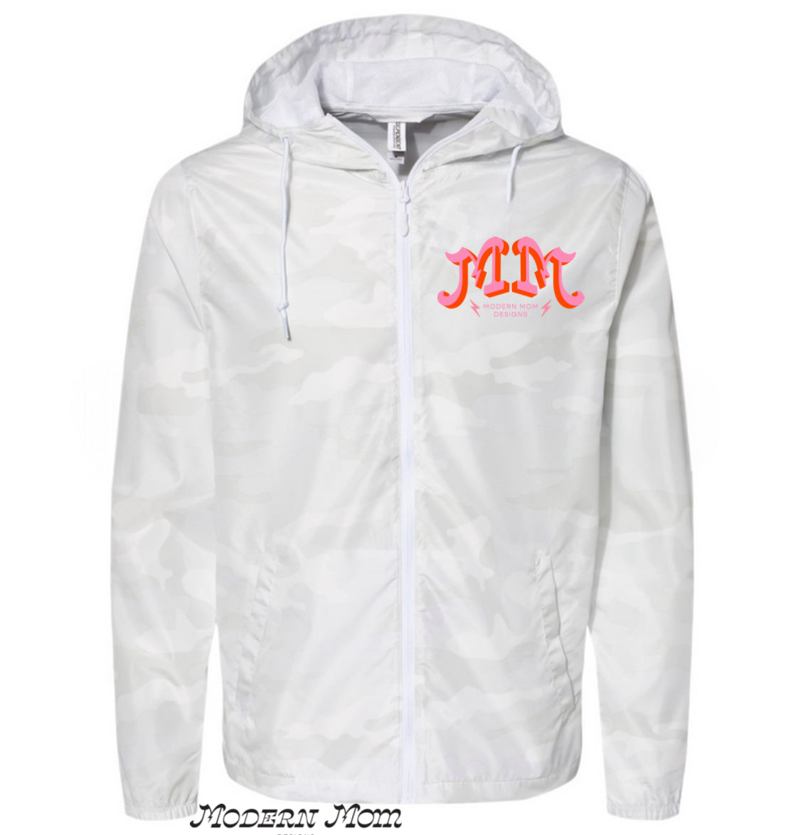 MM exclusive white camo windbreaker