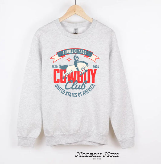 Cowboy club crewneck