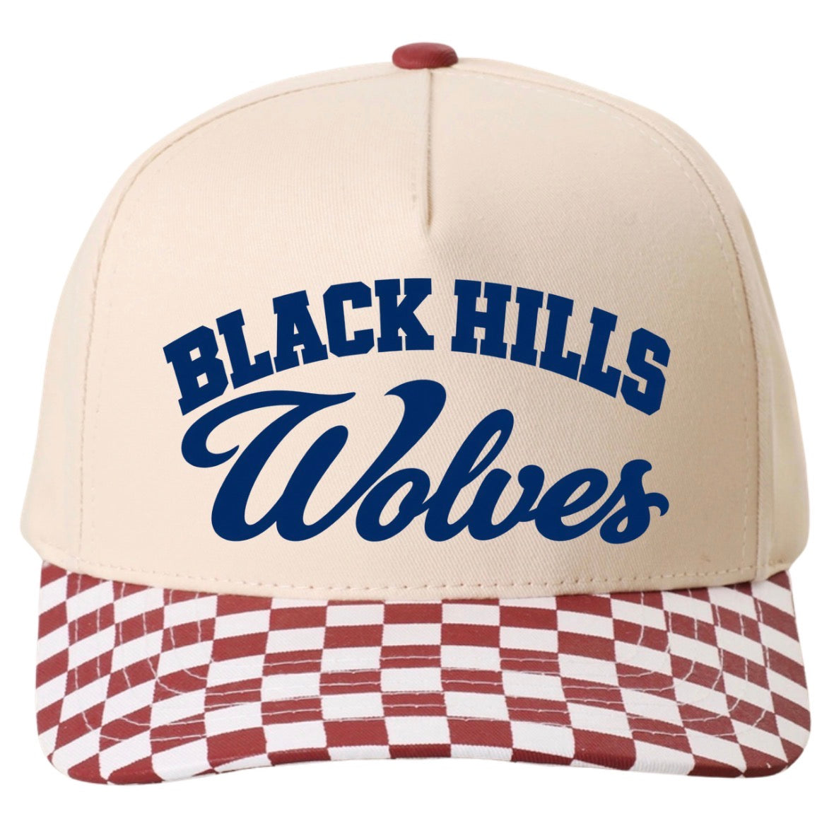 Wolves Black Hills checkered hat (screen print)