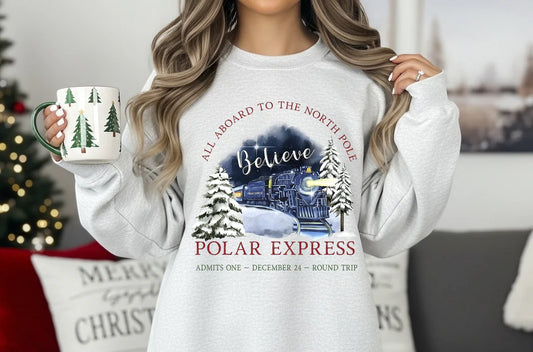 Polar express(tee, crewneck or hoodie )