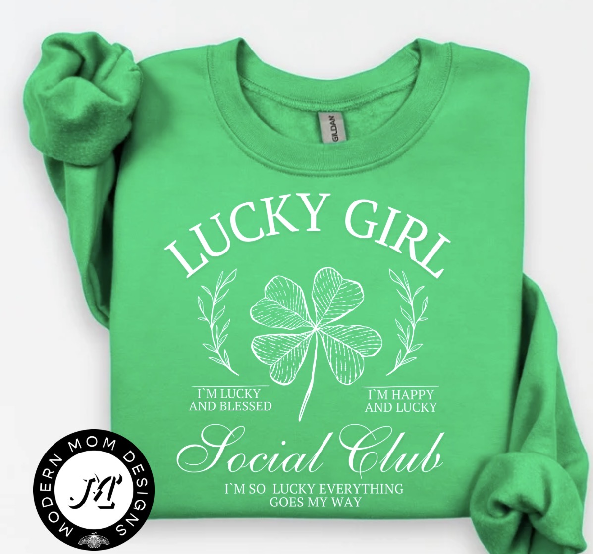 Lucky girl social club  (tee, crewneck or hoodie)