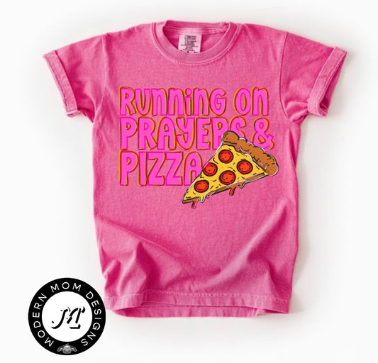 Running on prayers and pizza (toddler-youth XL)