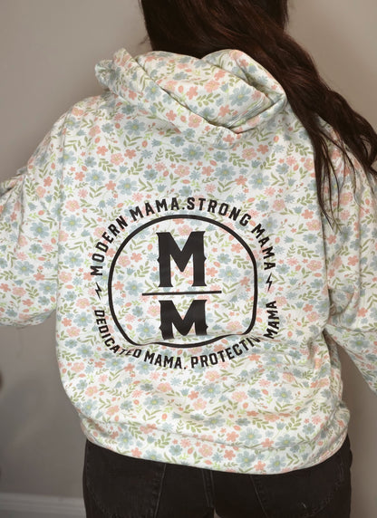 Floral OG revamp logo hoodie